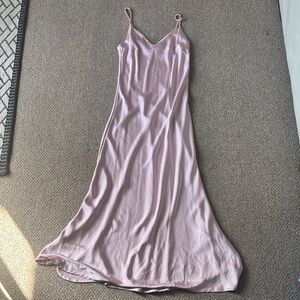 Elegant Pink Midi Dress